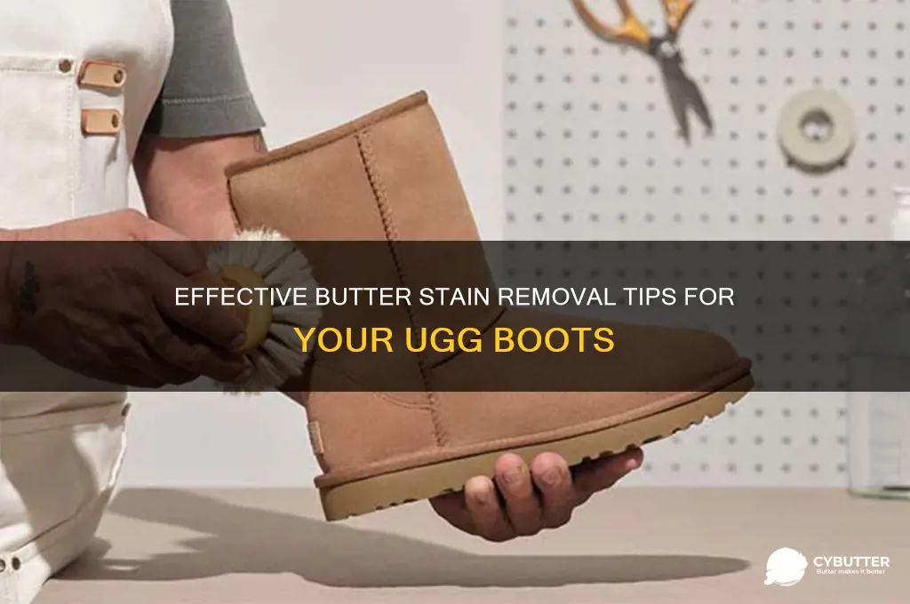 how to get butter stain out of ugg boots