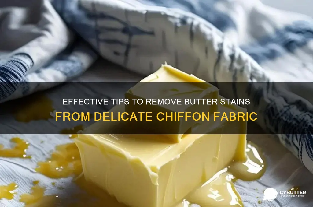 how to get butter stains out of chiffon