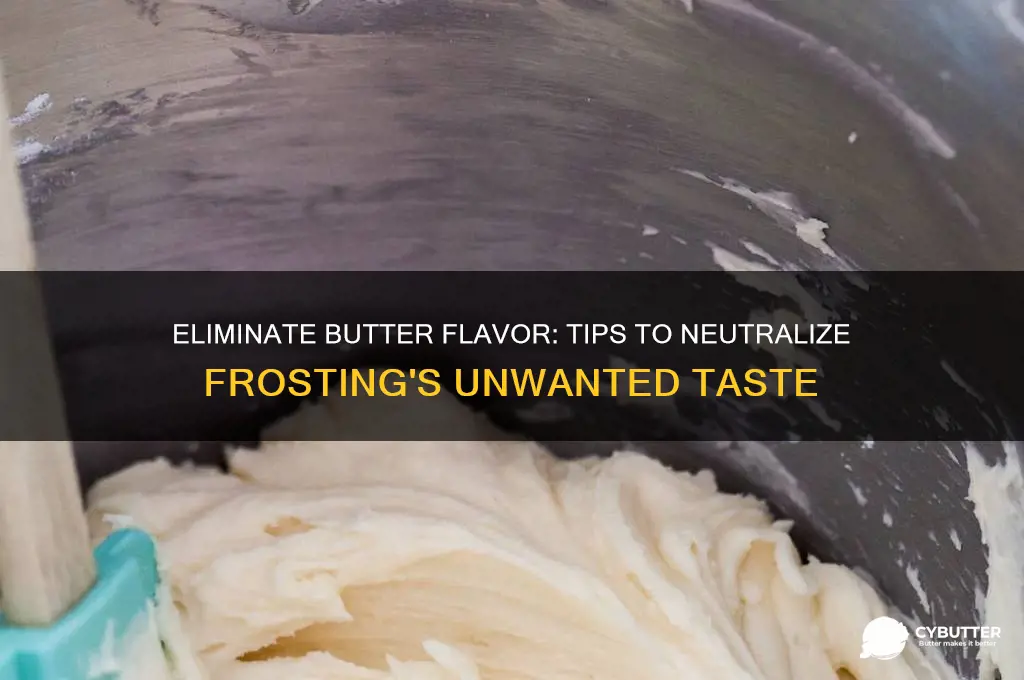 how to get butter taste out of frosting