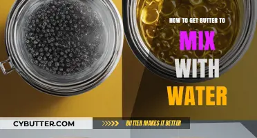Mastering the Art of Blending Butter and Water: Tips and Tricks
