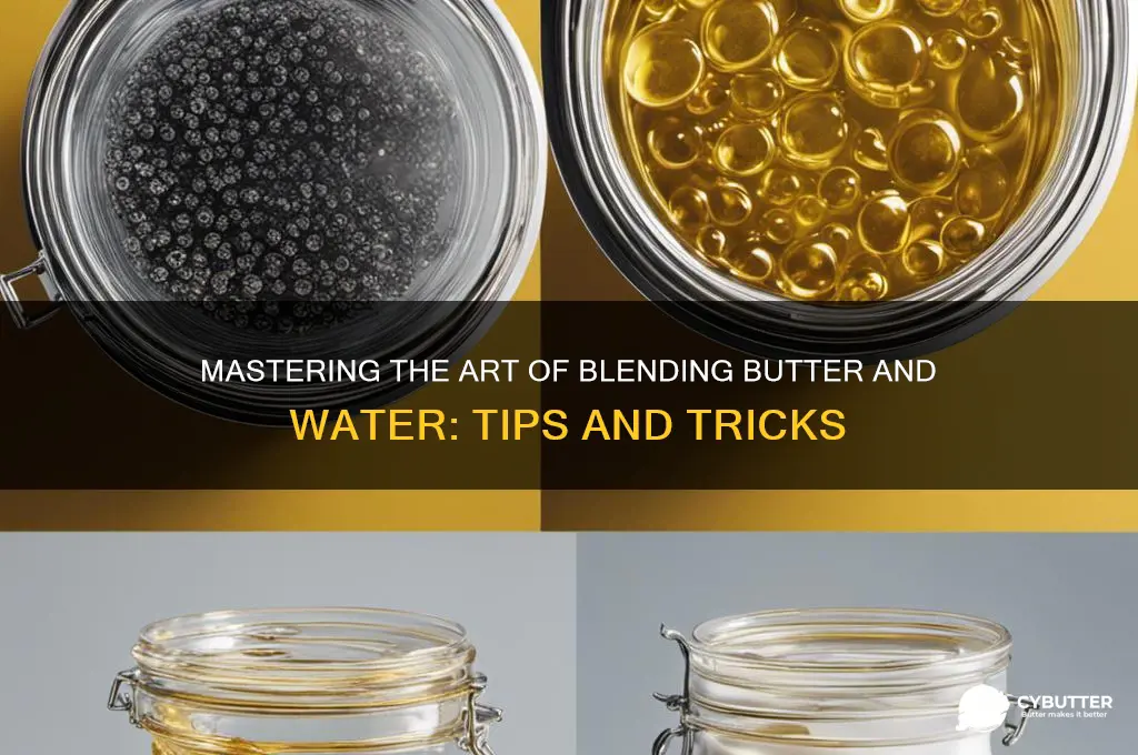 how to get butter to mix with water