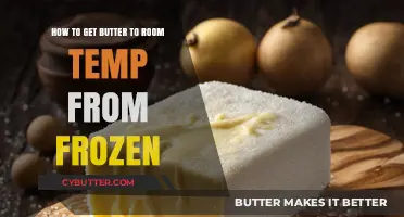 Quickly Thawing Frozen Butter: A Guide to Room Temperature Perfection