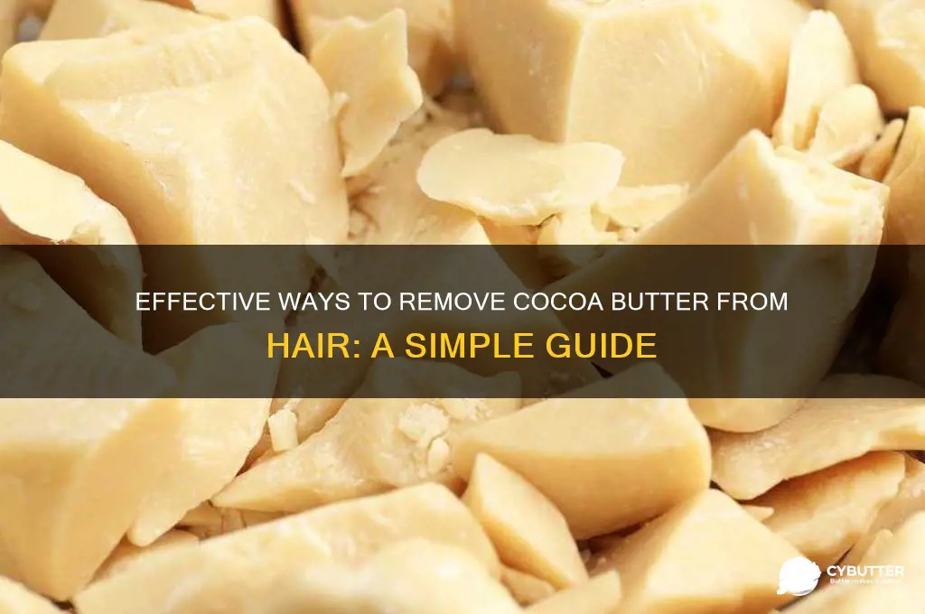 how to get cocoa butter out of hair