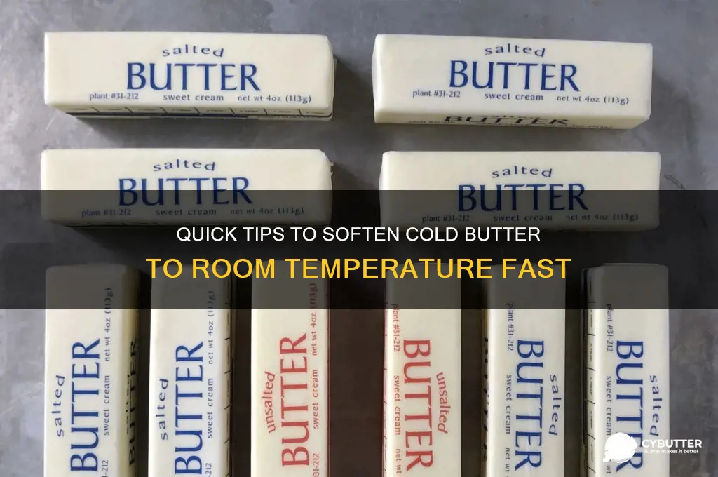 how to get cold butter room temp