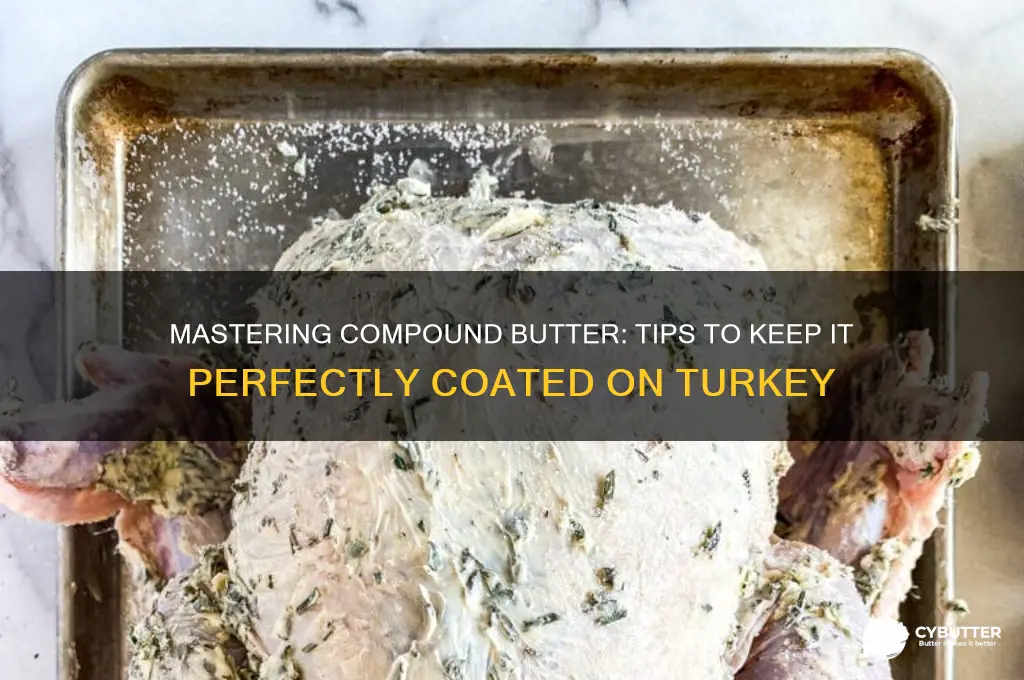 how to get compound butter to stick to turkey
