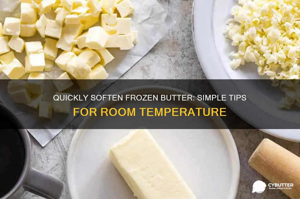 how to get frozen butter to room temperature