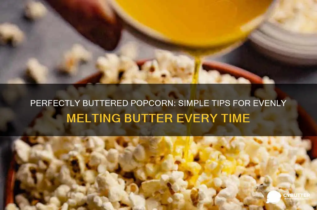 how to get melted butter on popcorn