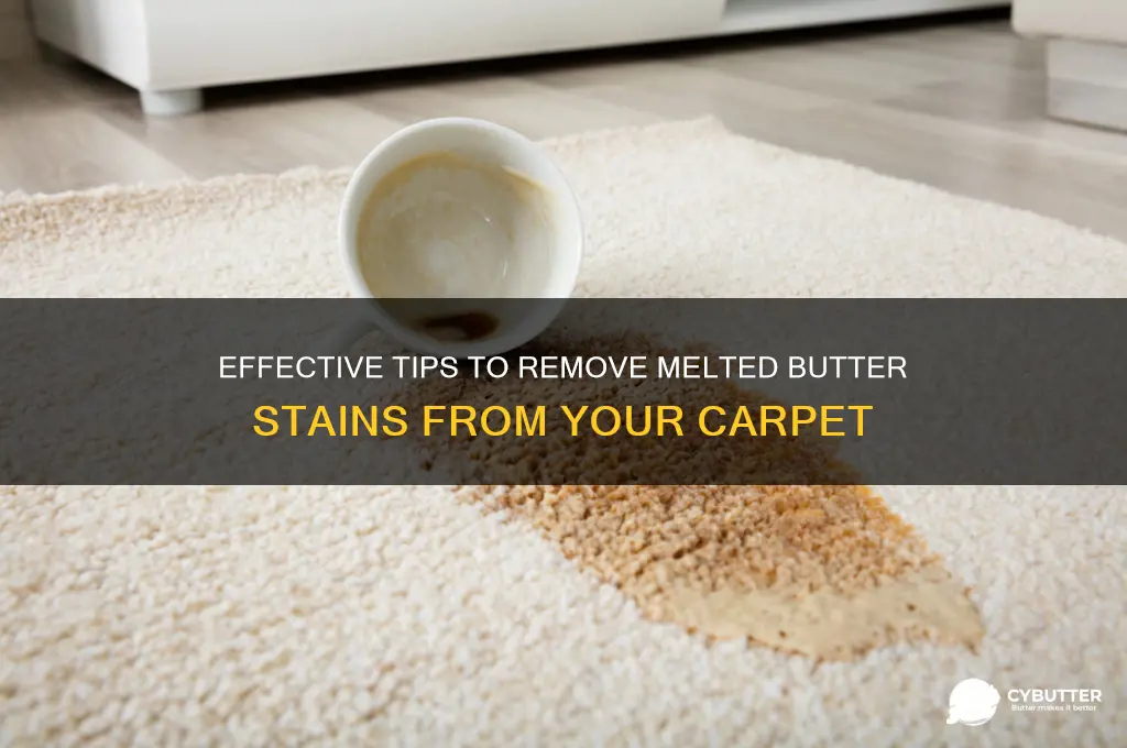 how to get melted butter stain out of carpet