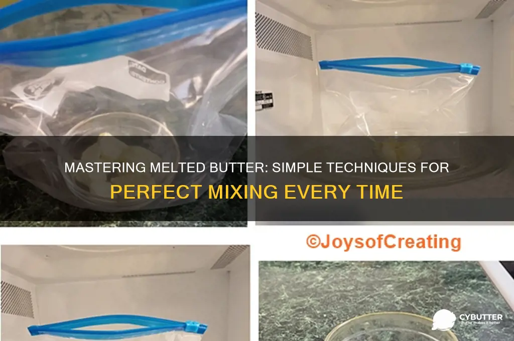 how to get melted butter to mix