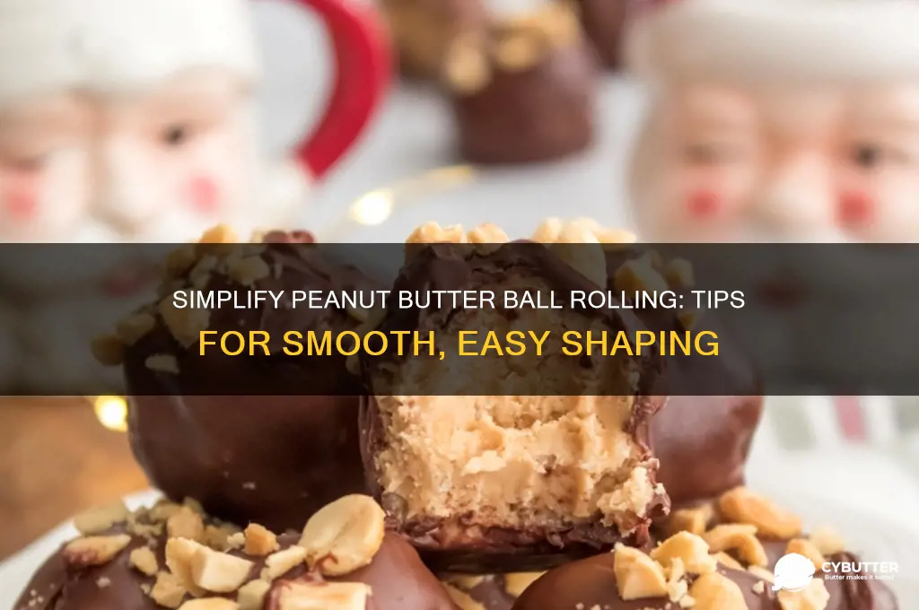 how to get peanut butter easier to roll into balls