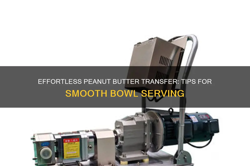 how to get peanut butter into bowl