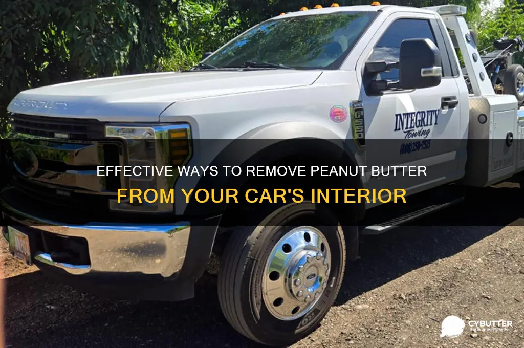 how to get peanut butter off a car
