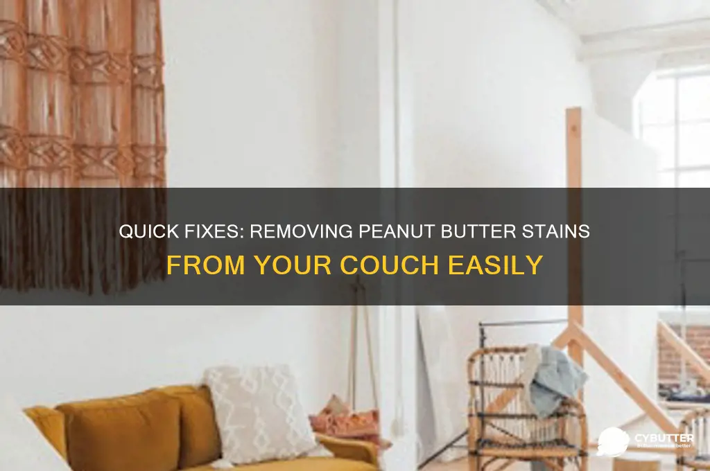 how to get peanut butter off couch