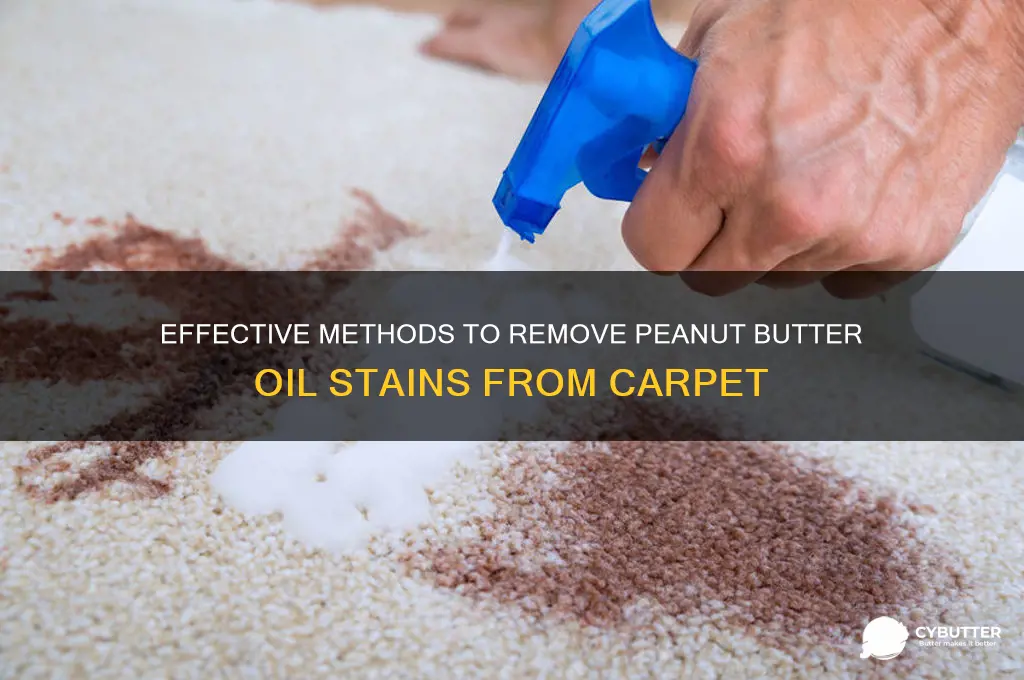 how to get peanut butter oil out of carpet