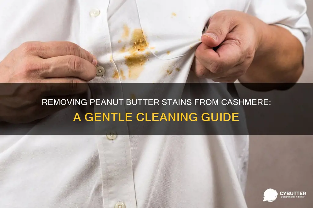 how to get peanut butter out of a cashmere sweater