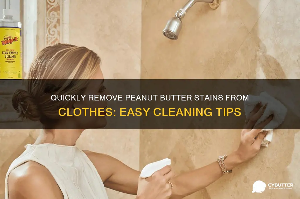 how to get peanut butter out of clothes quickly