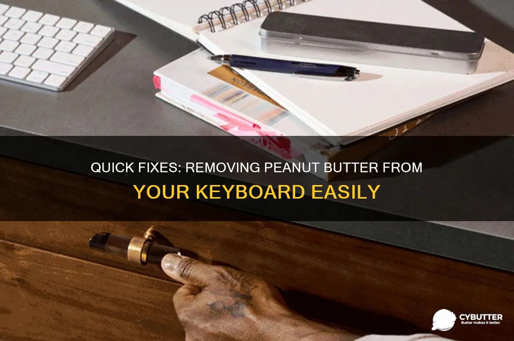 how to get peanut butter out of keyboard