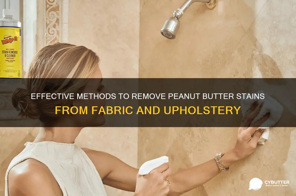 how to get peanut butter out of material