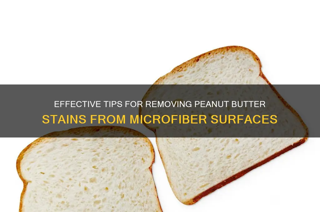 how to get peanut butter out of microfiber