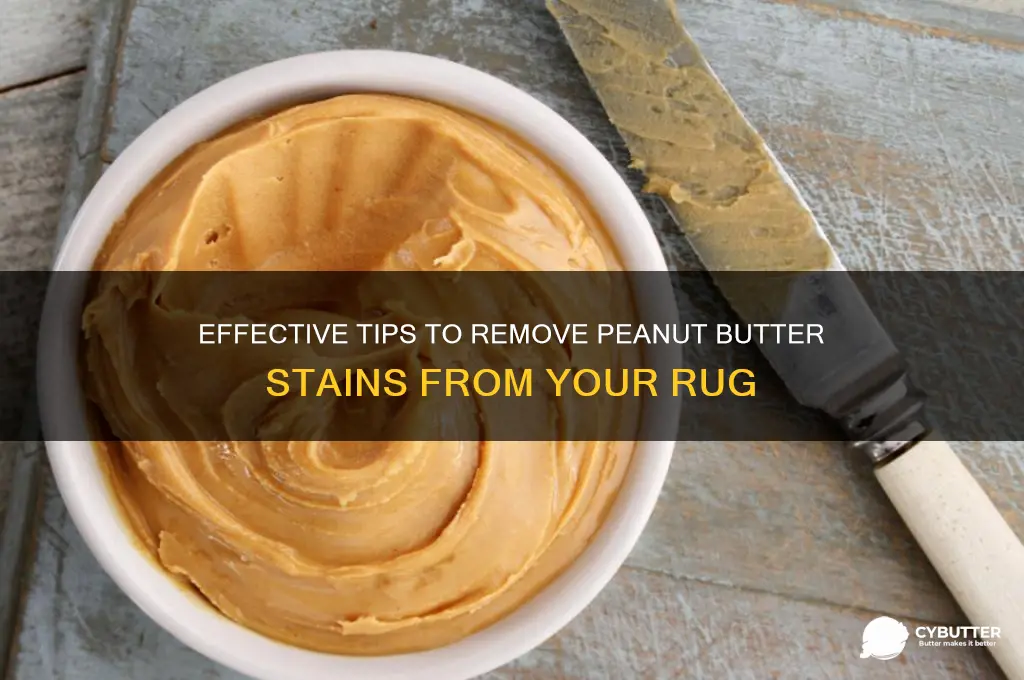 how to get peanut butter out of rug