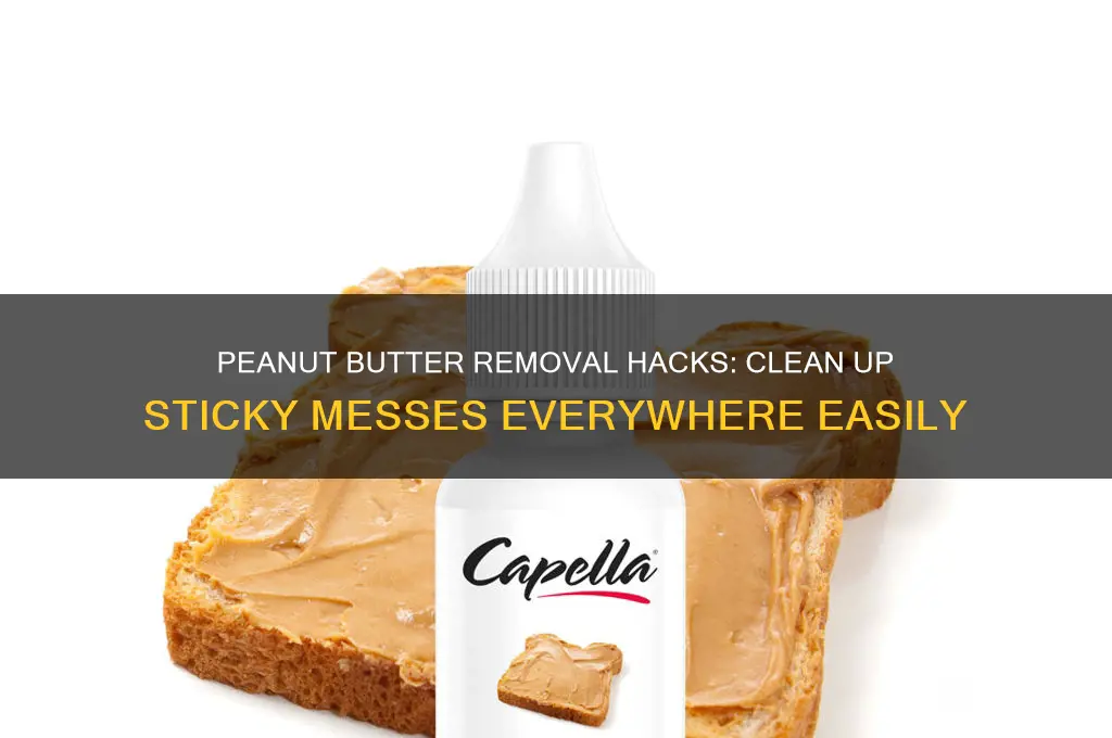 how to get peanut butter out of your everything