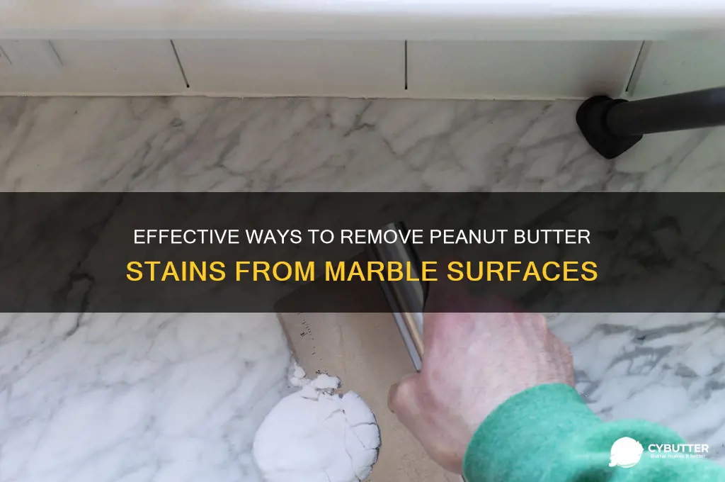 how to get peanut butter stain out of marble