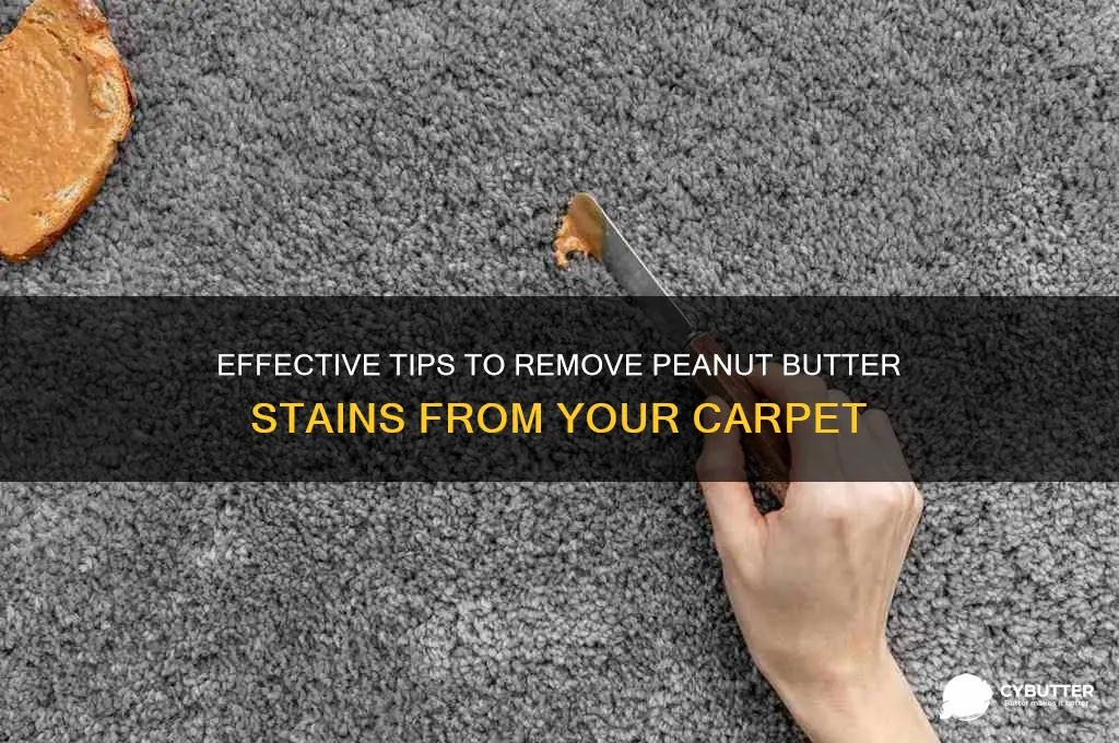 how to get peanut butter stains out of carpet