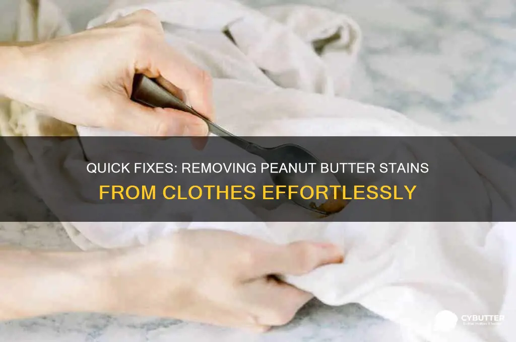 how to get peanut butter stains out of clothes