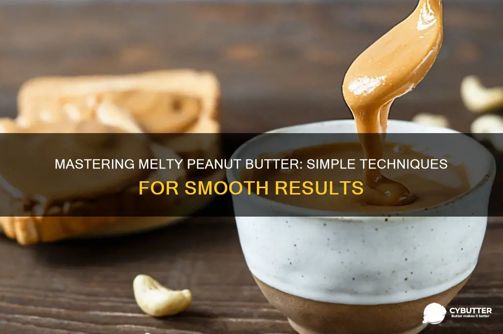 how to get peanut butter to melt