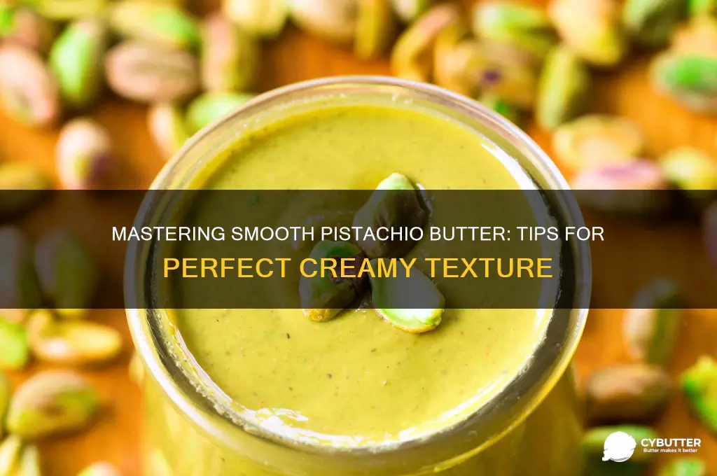 how to get perfectly smooth nut butter pistachio