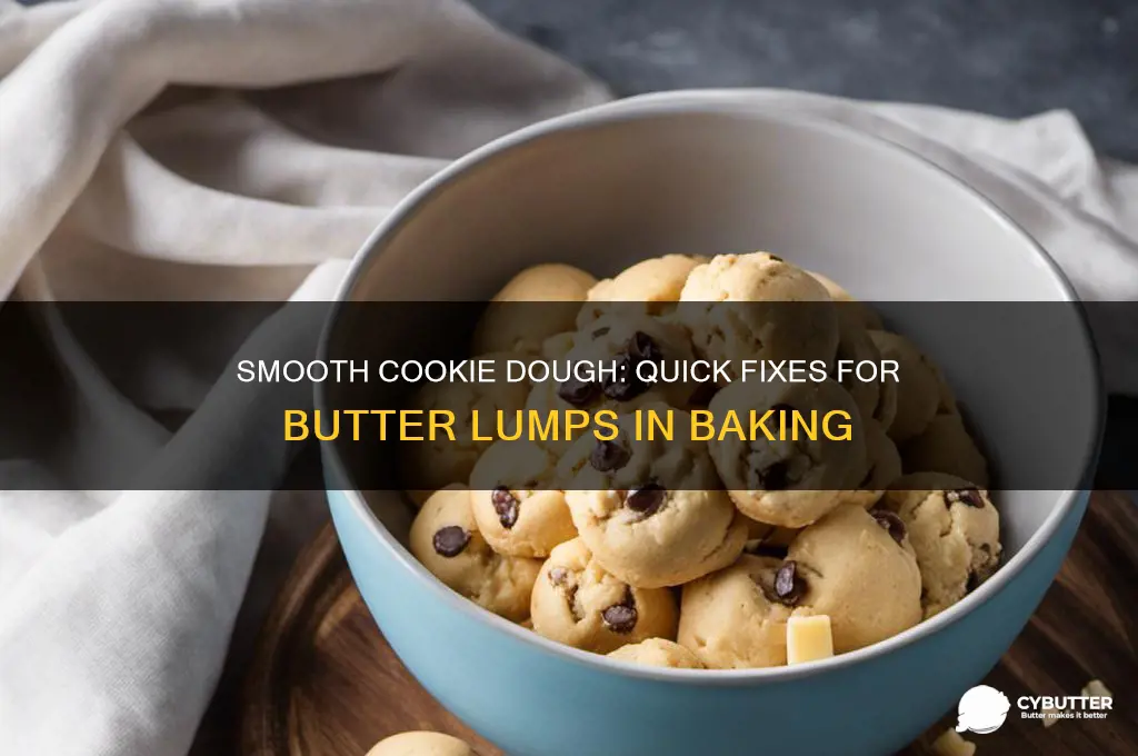 how to get rid of butter lumps in cookie dough