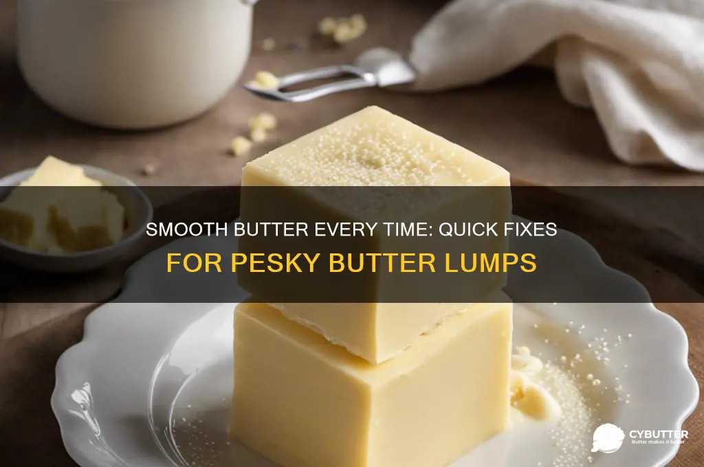 how to get rid of butter lumps
