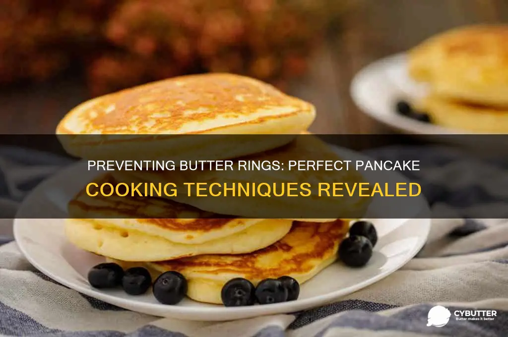 how to get rid of butter rings on pancakes