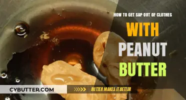 Peanut Butter to the Rescue: Removing Sap Stains from Clothes