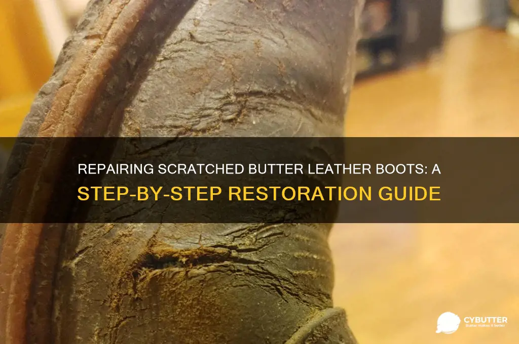 how to get scratches out of butter leather boots