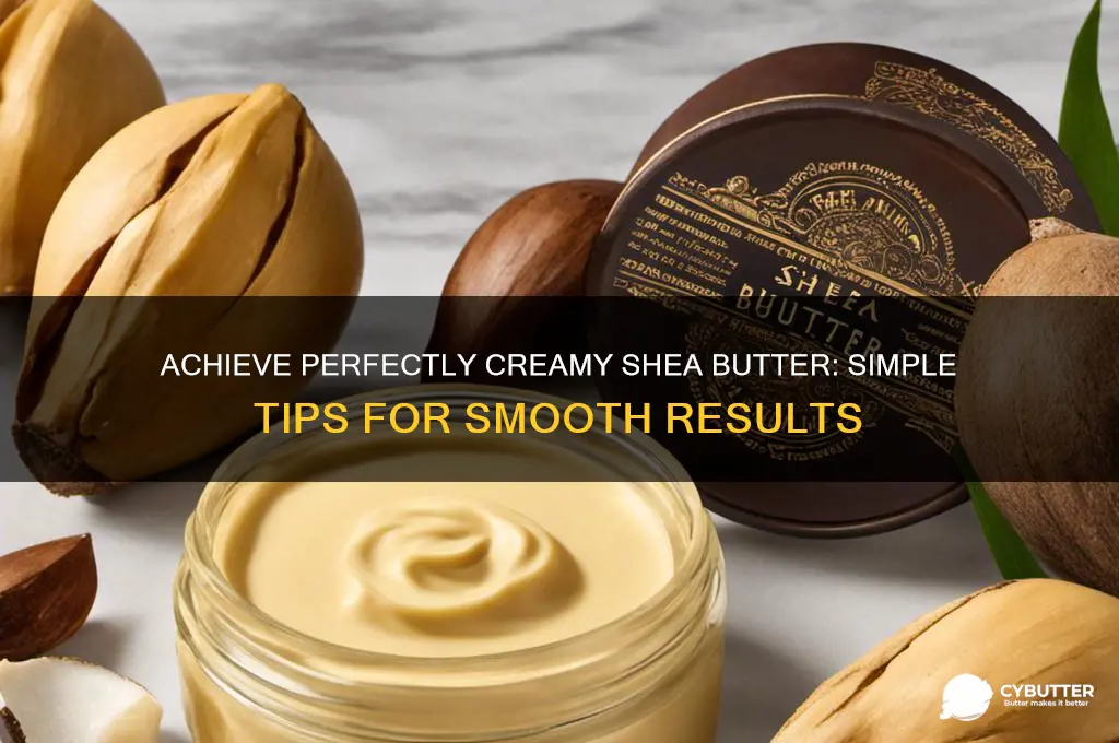 how to get shea butter creamy