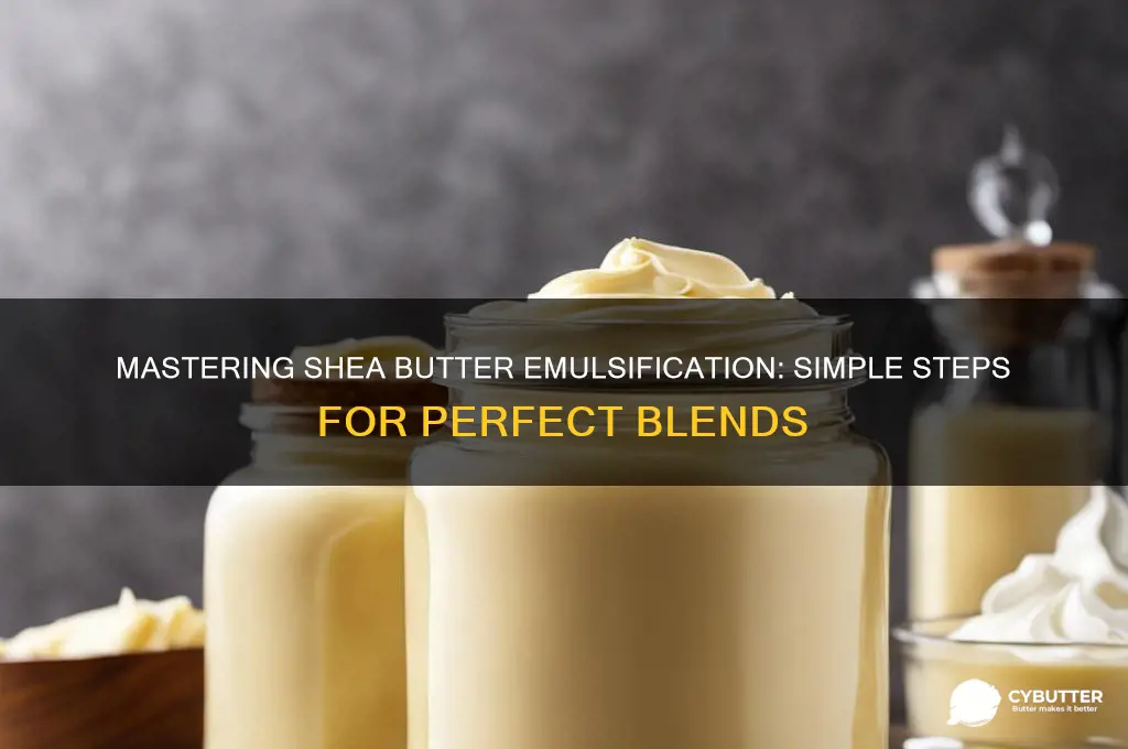 how to get shea butter emulsify