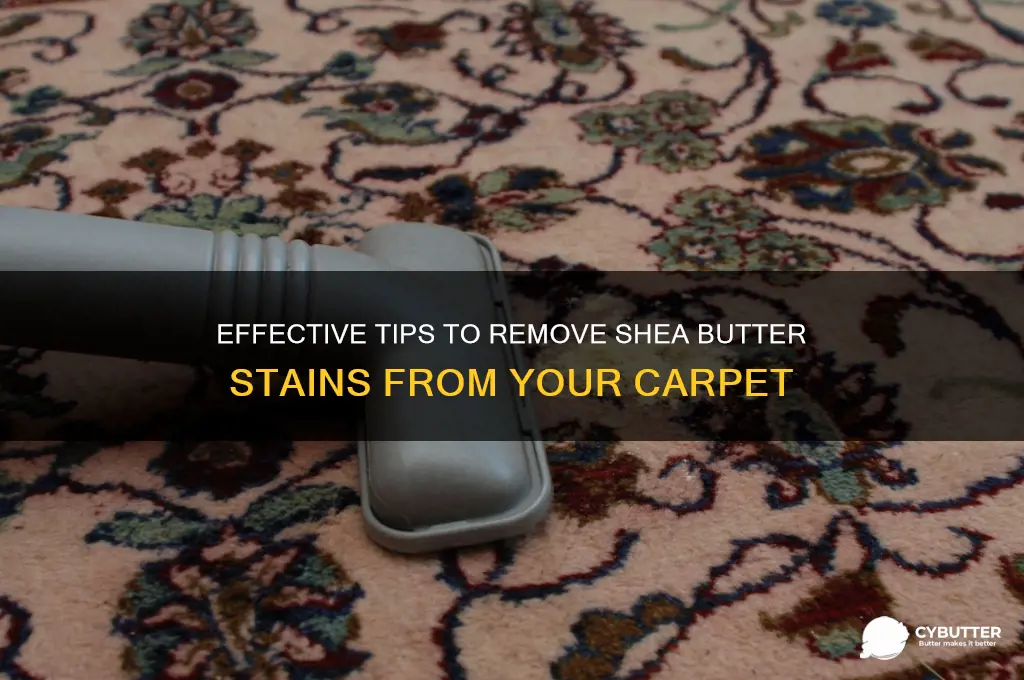 how to get shea butter out of carpet