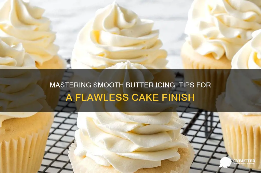 how to get smooth butter icing on a cake