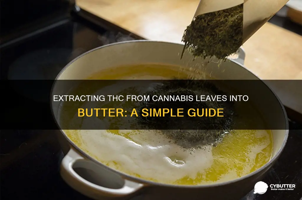 how to get thc from leaves to butter