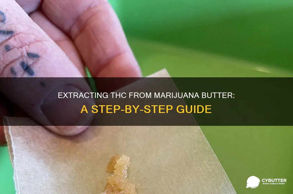 how to get thc from marijuana butter