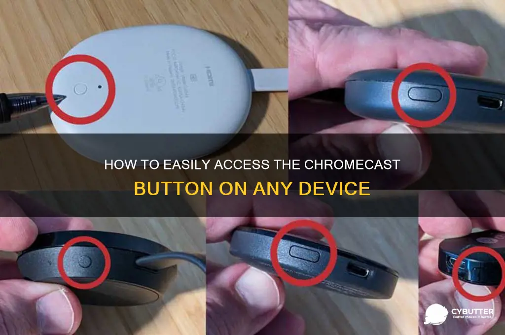 how to get the chromescast butto