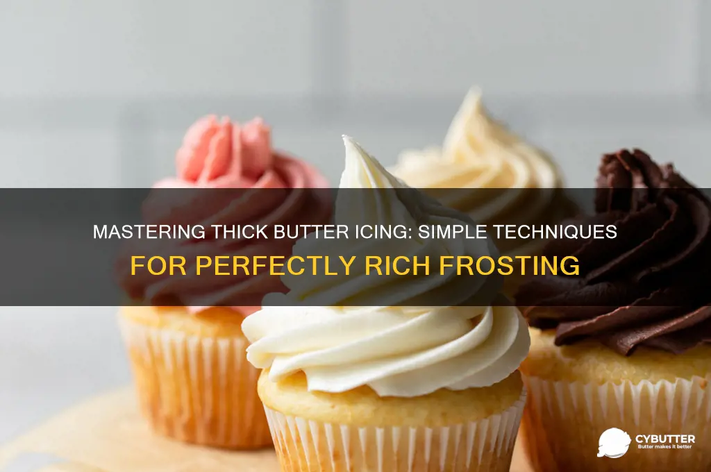 how to get thick butter icing
