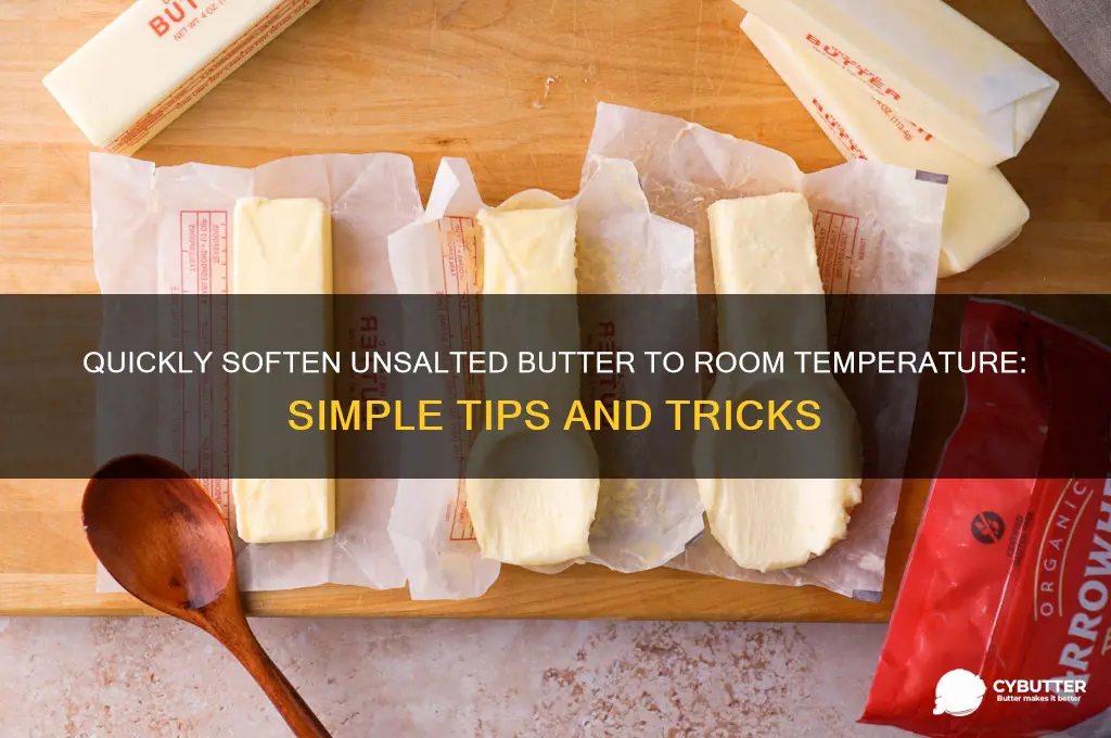 how to get unsalted butter to room temperature