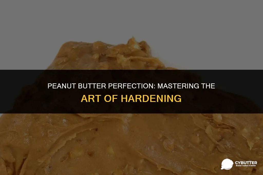 how to harden peanut butter