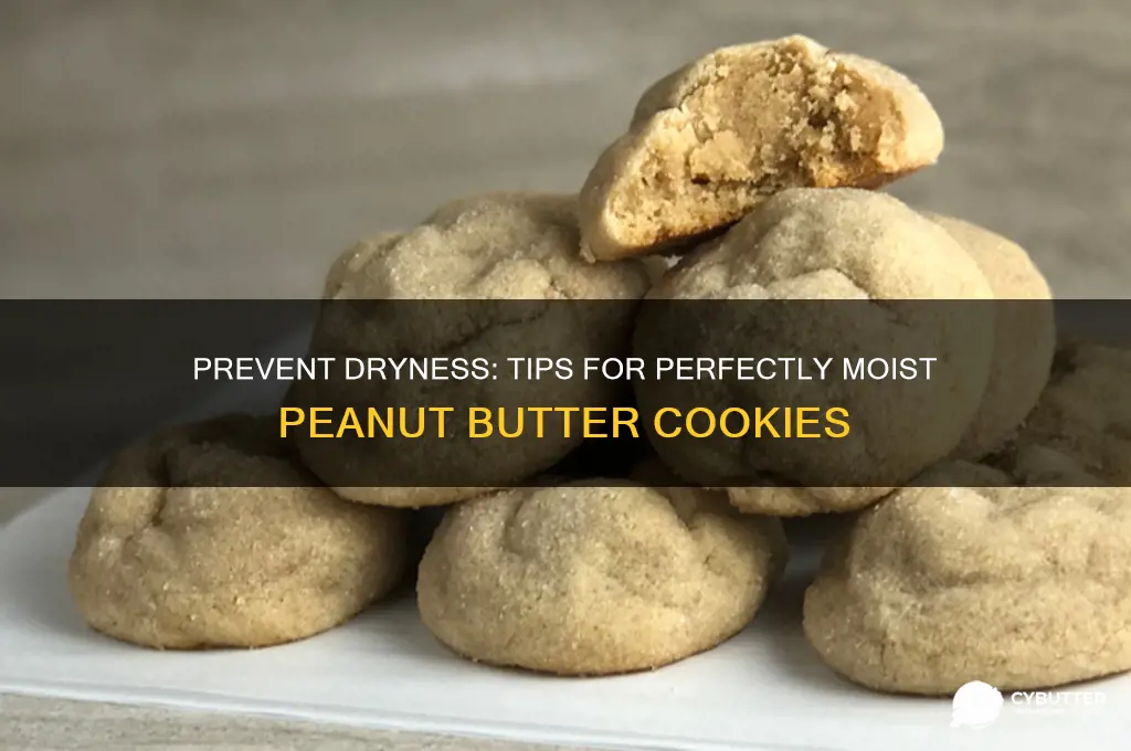 how to keep peanut butter cookies from getting too dry