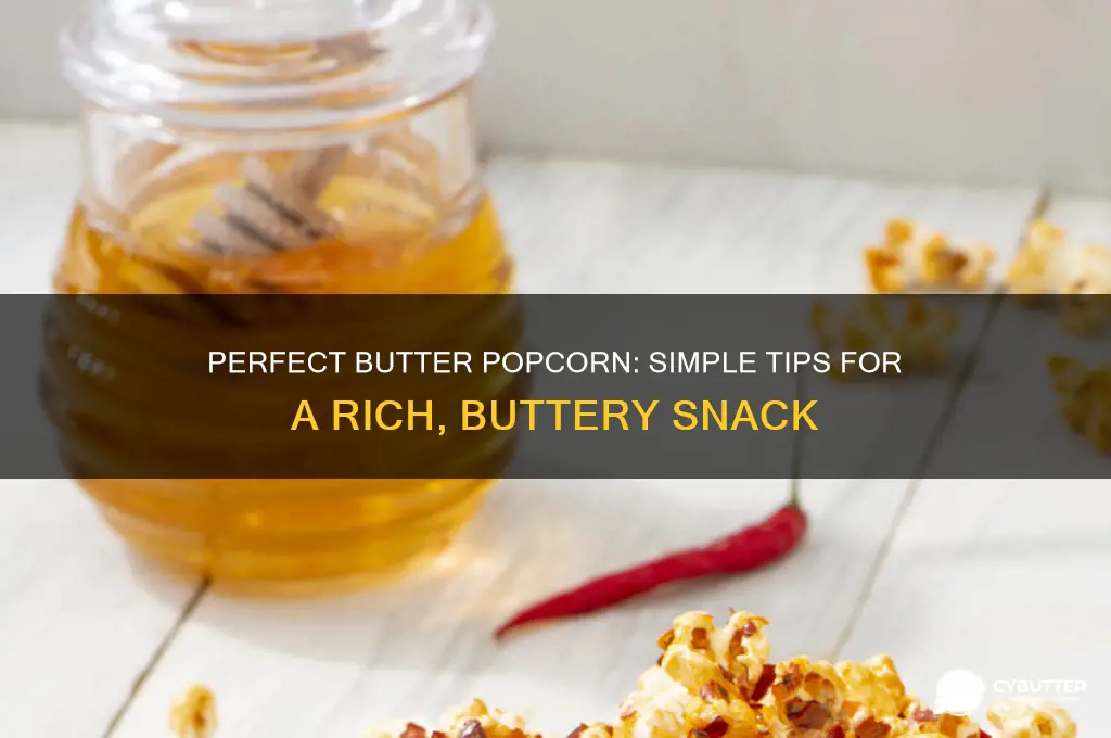 how to make a good butter popcorn
