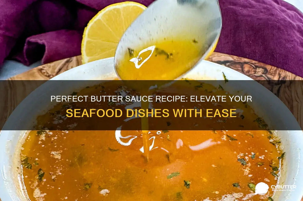 how to make a good butter sauce for seafood