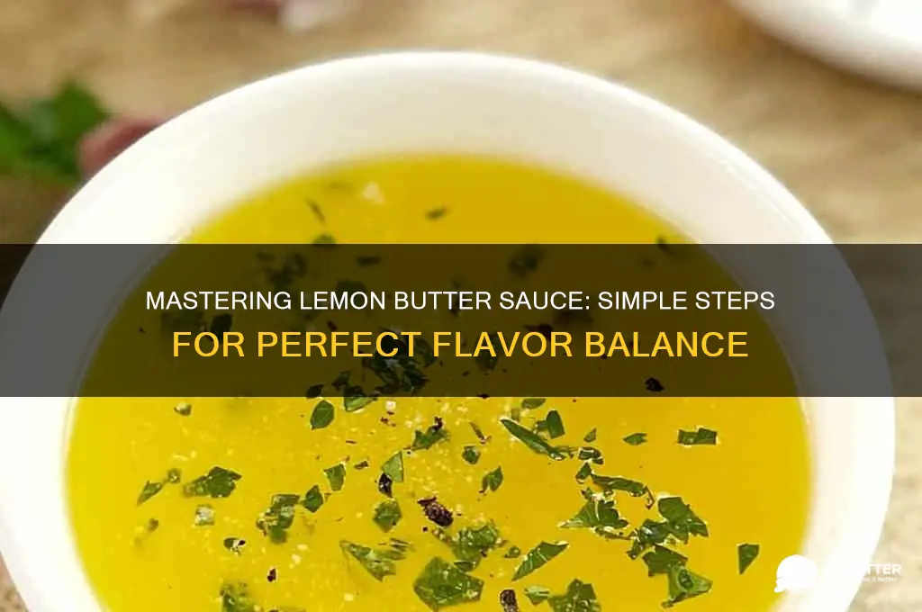 how to make a good lemon butter sauce