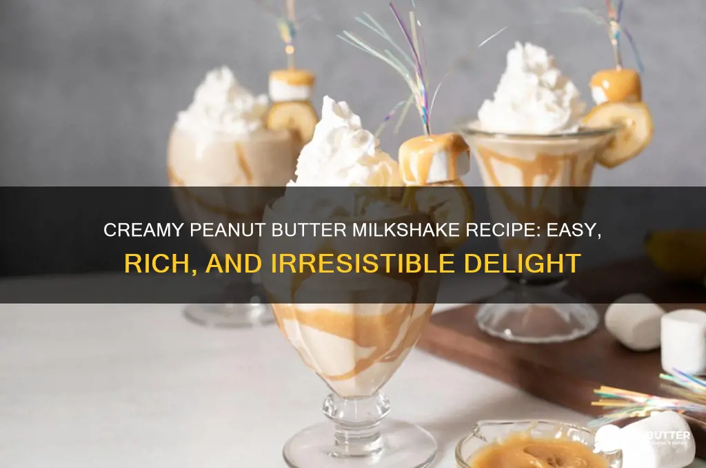 how to make a good peanut butter milkshake